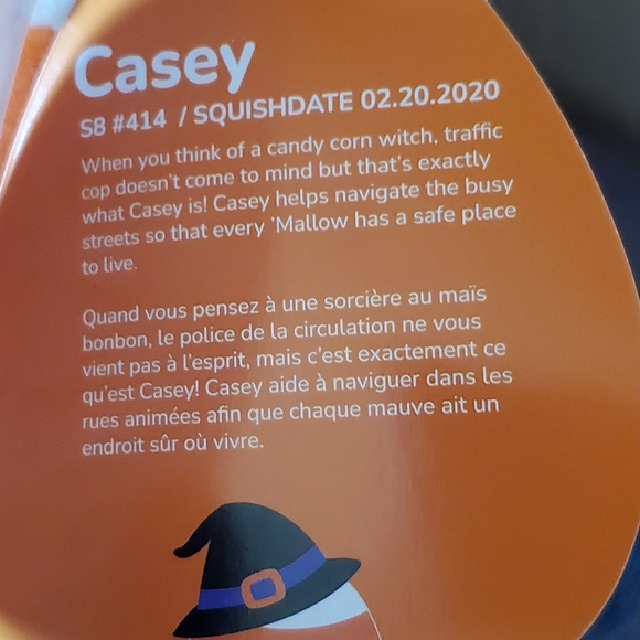 Squishmallows 10" Halloween Casey the Candy Corn Witch. Kellytoy - Picture 5 of 5